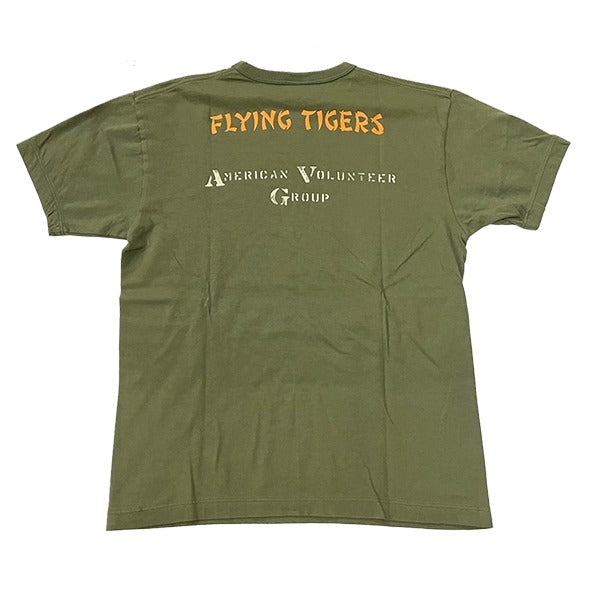 BR79578 GOVERNMENT ISSUE T-SHIRT "14th AIR FORCE FLYING TIGERS" - OLIVE