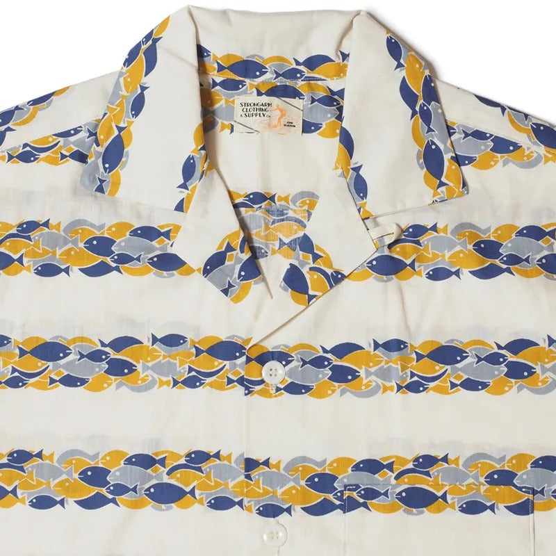 JG-18 SCHOOL OF FISH SHIRT - BLUE