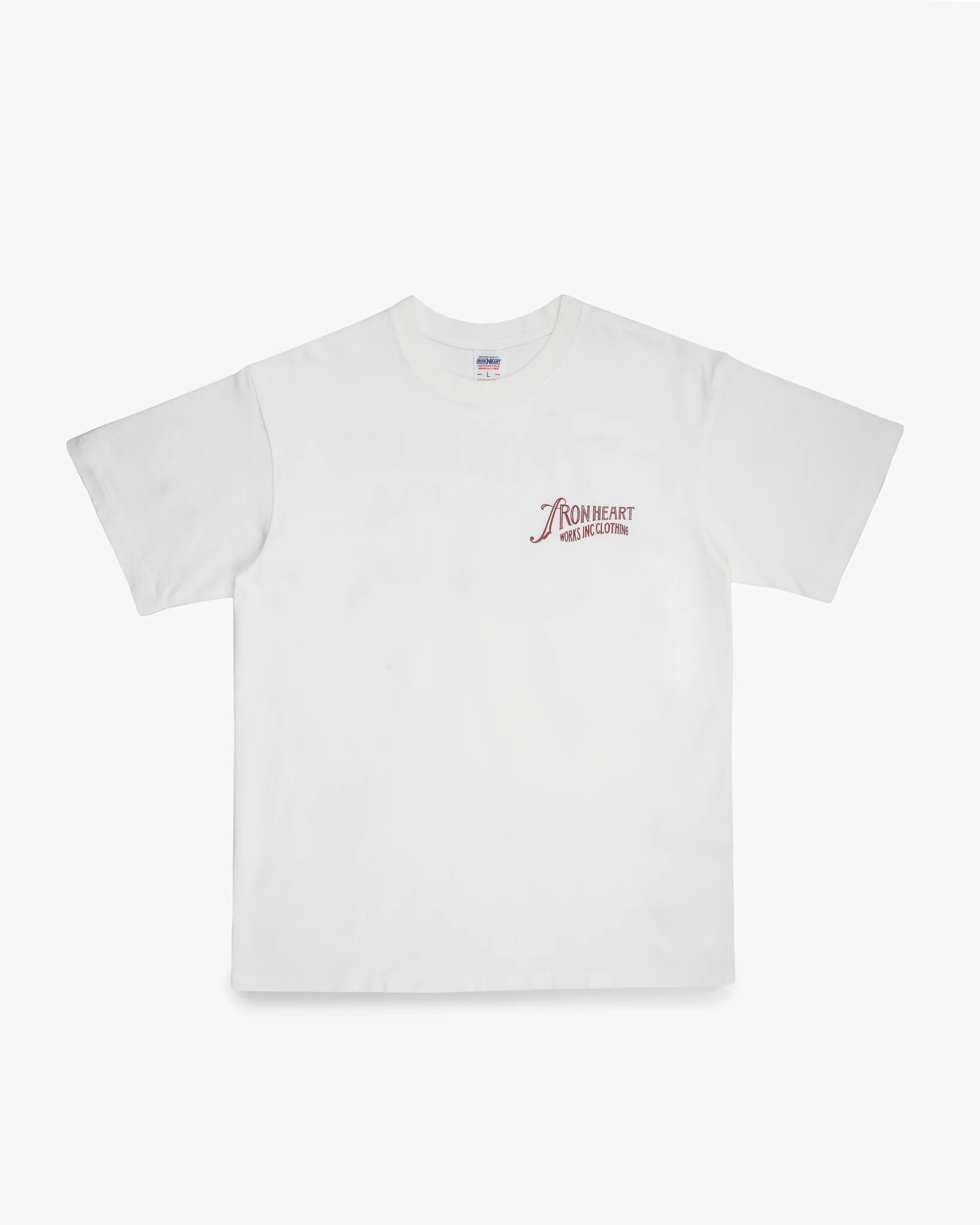IHT-2501 7.5oz Printed Loopwheel Crew Neck T-Shirt - WHITE