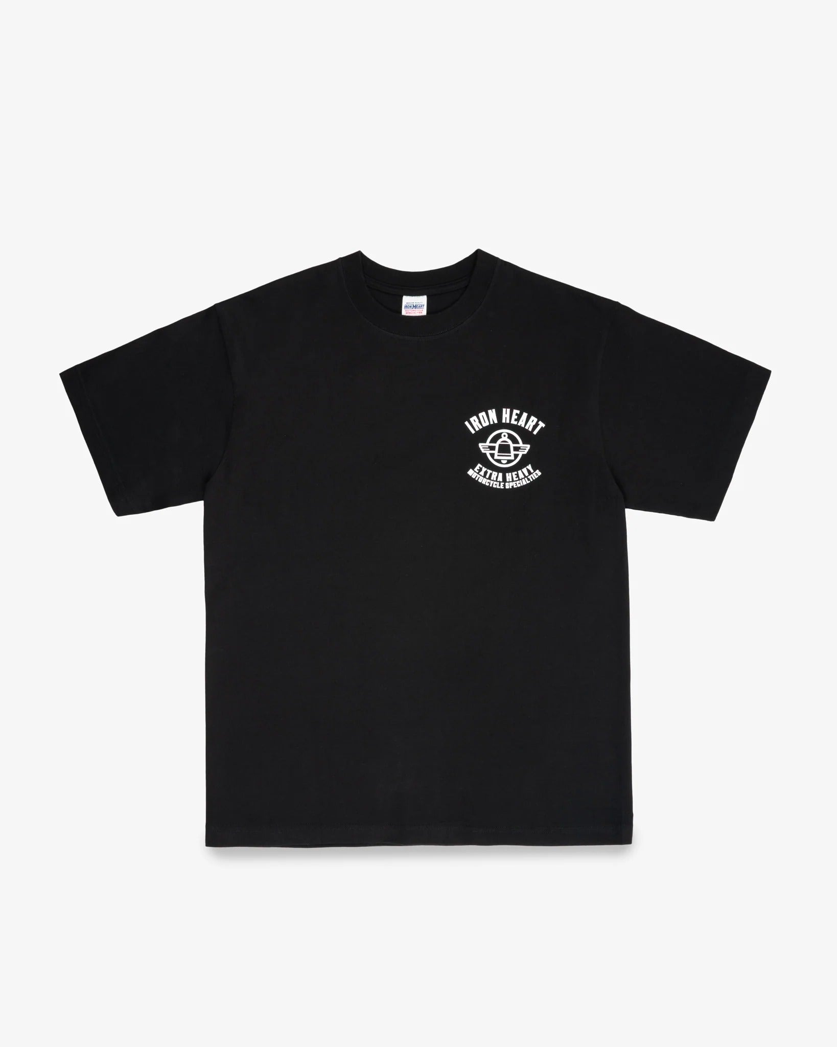 IHT-2503 7.5oz Printed Loopwheel Crew Neck T-Shirt - BLACK