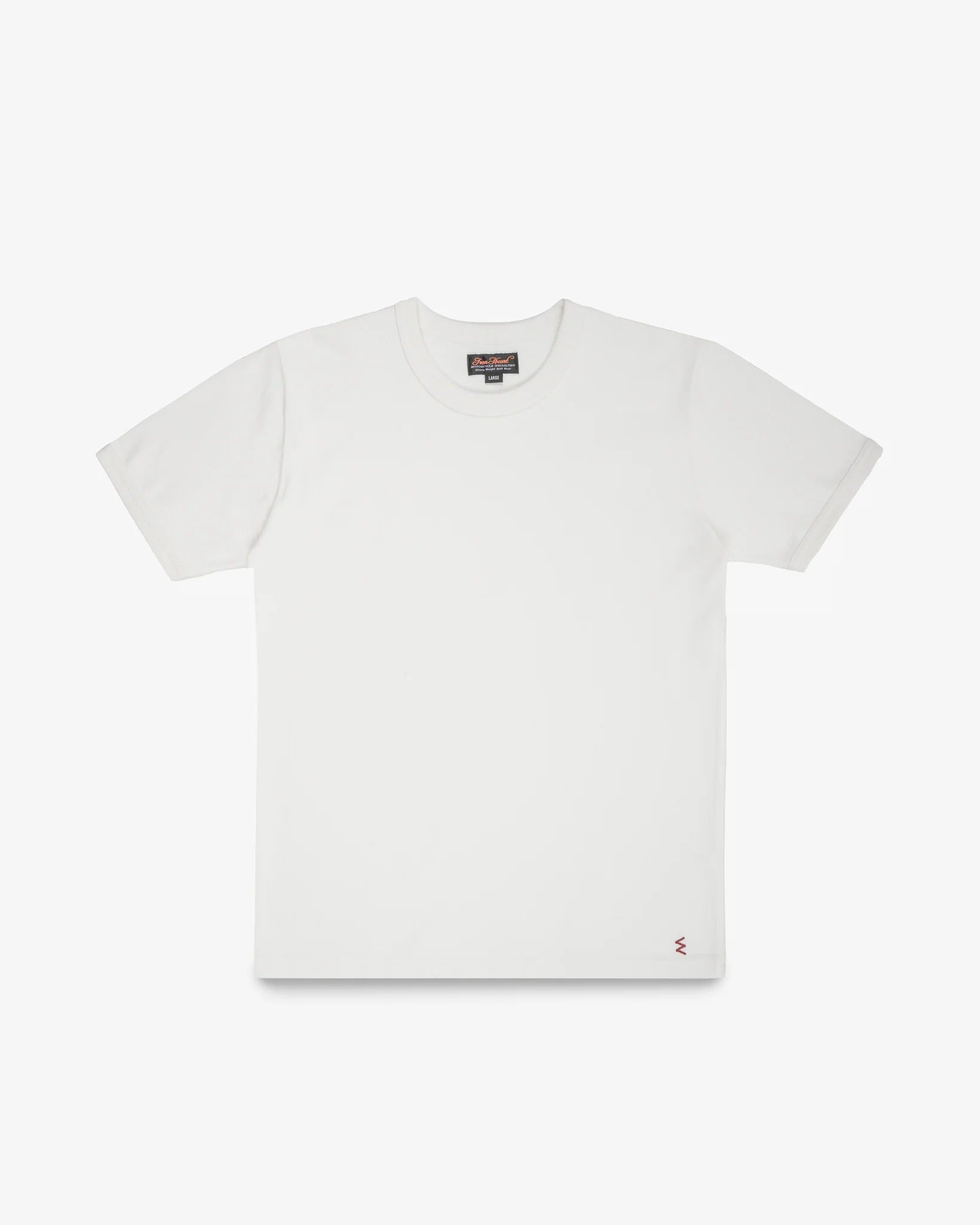 IHT-1600 11oz Cotton Knit Crew Neck T-Shirt - WHITE