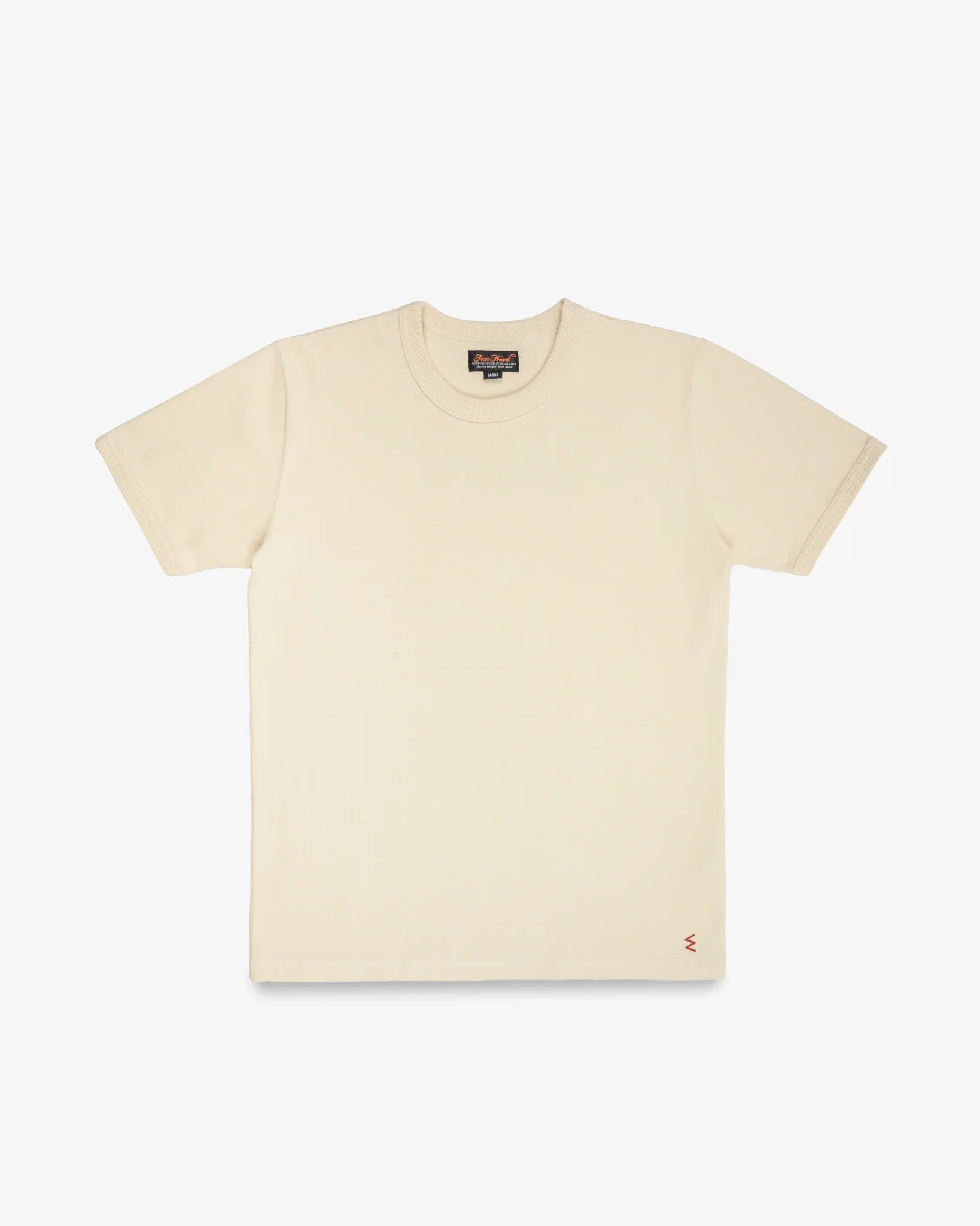 IHT-1600 11oz Cotton Knit Crew Neck T-Shirt - CREAM