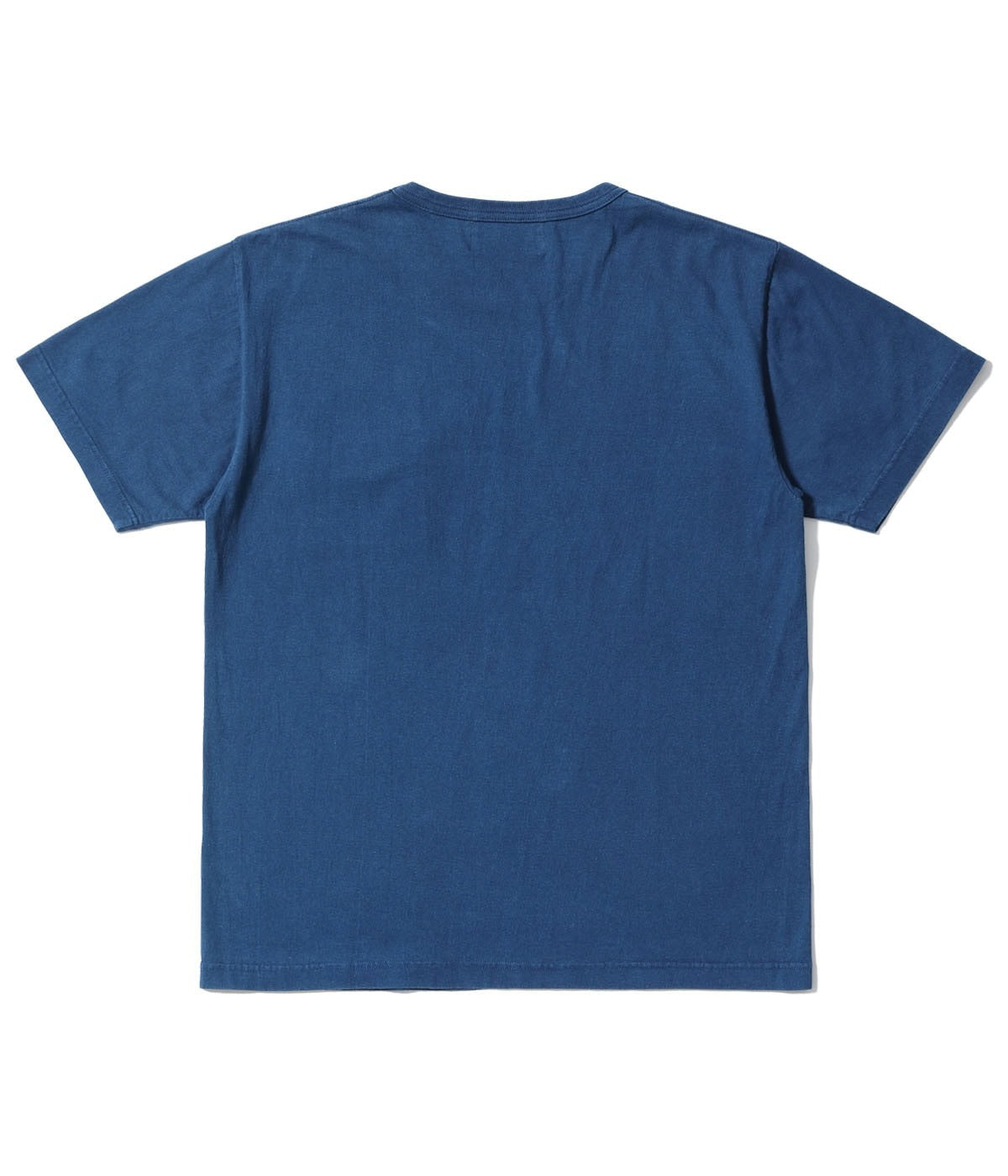SC79535 FICTION ROMANCE IDIGO DYE POCKET T-SHIRT - BLUE