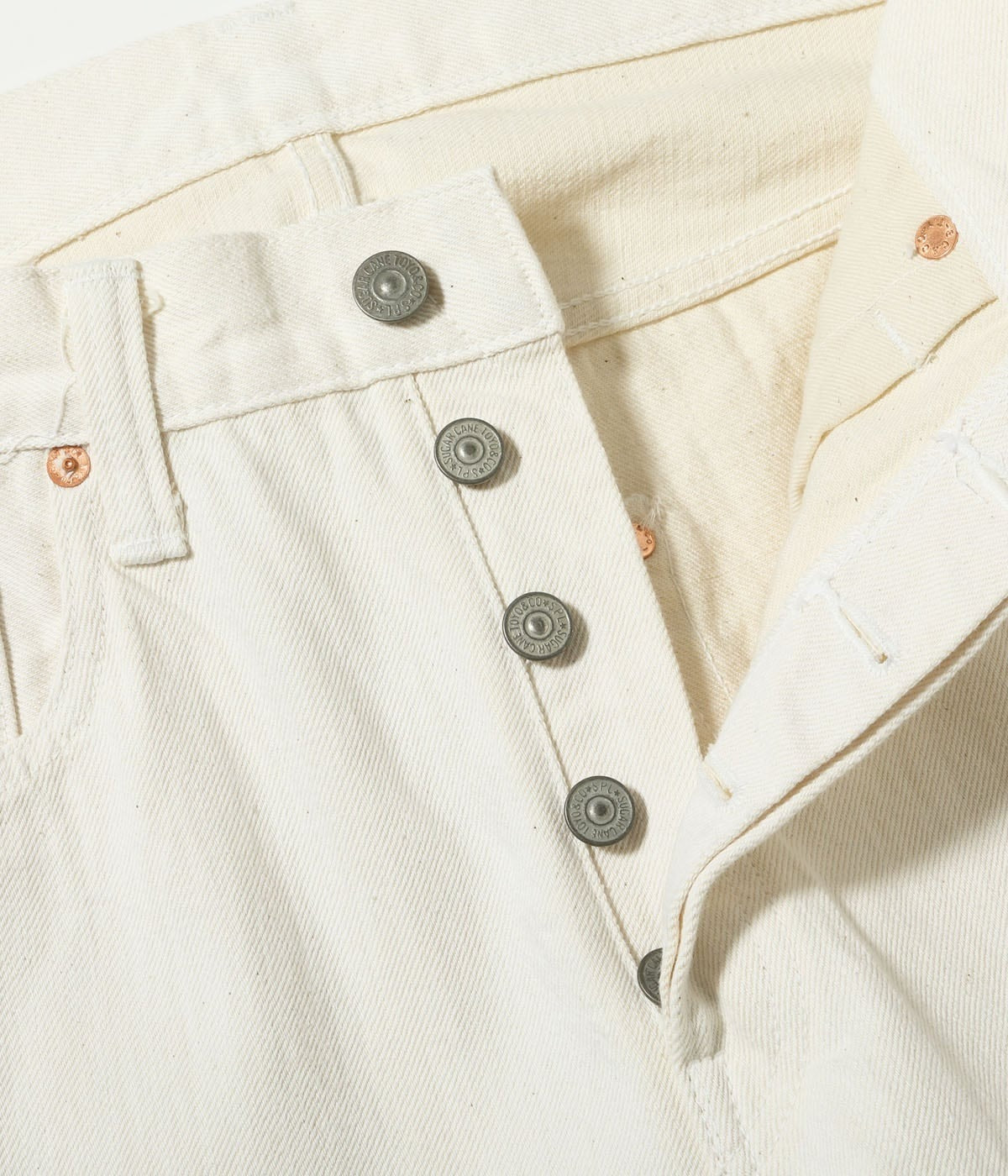 SC42560 13oz. WHITE DENIM “1947 MODEL” (REGULAR STRAIGHT) - WHITE