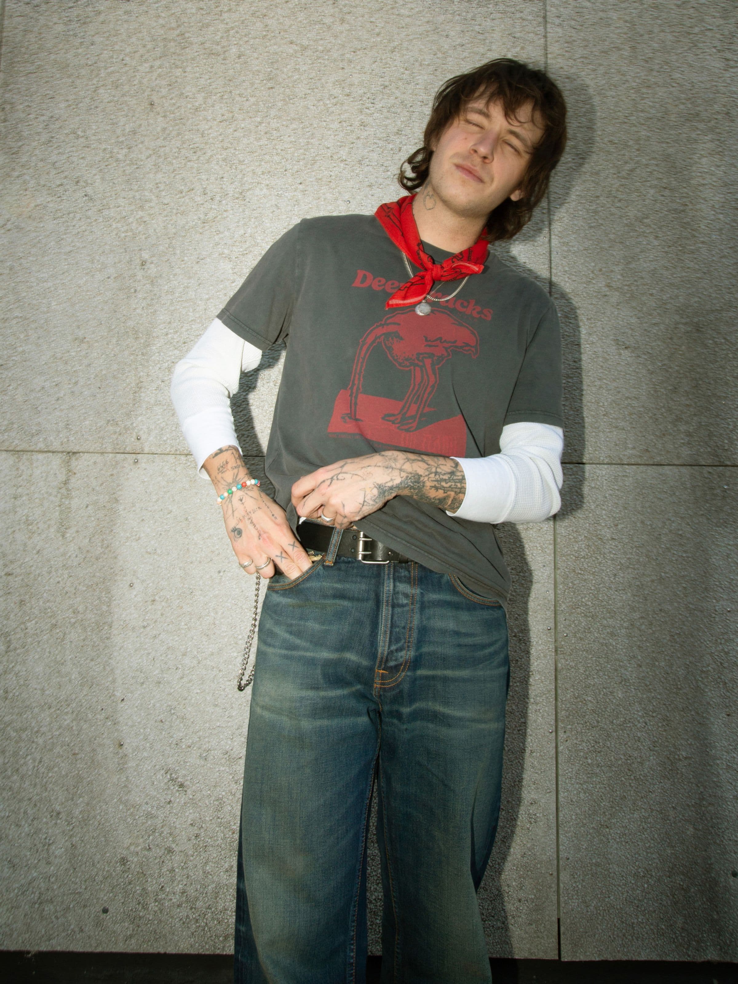 Ingrid Bandana Double Cross - Red