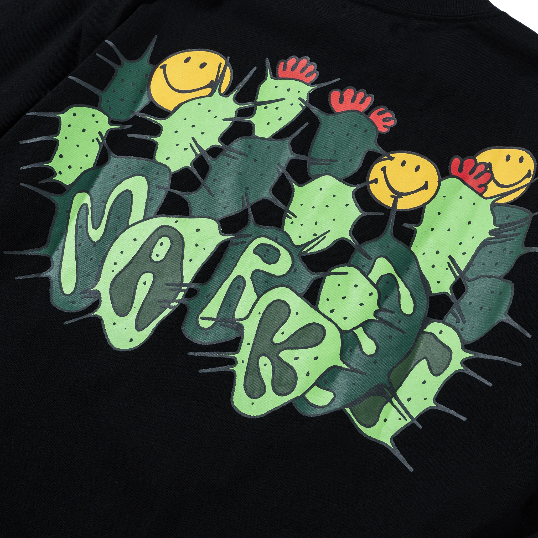 SMILEY CACTUS T-SHIRT - BLACK