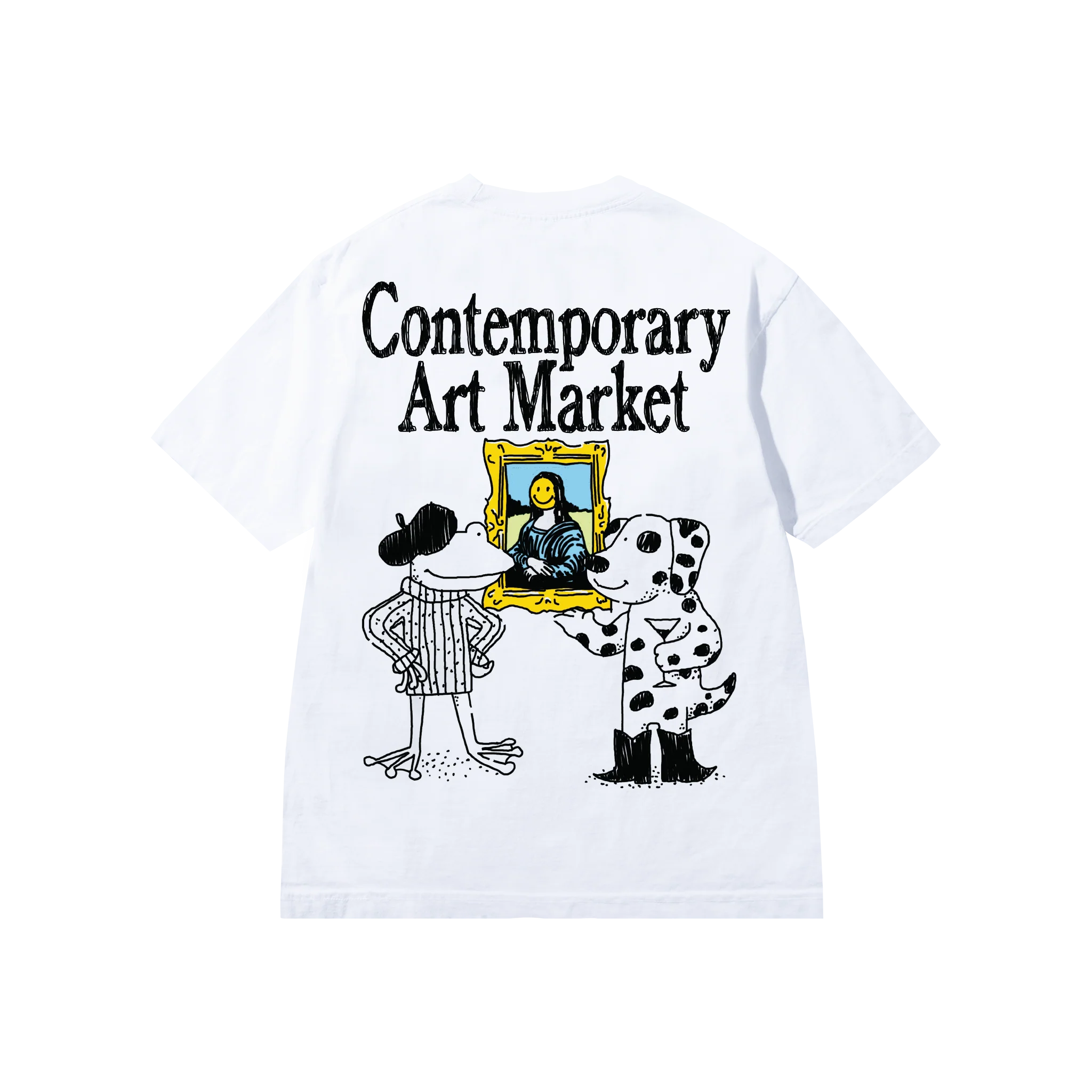 SMILEY MUSEUM UV T-SHIRT - WHITE