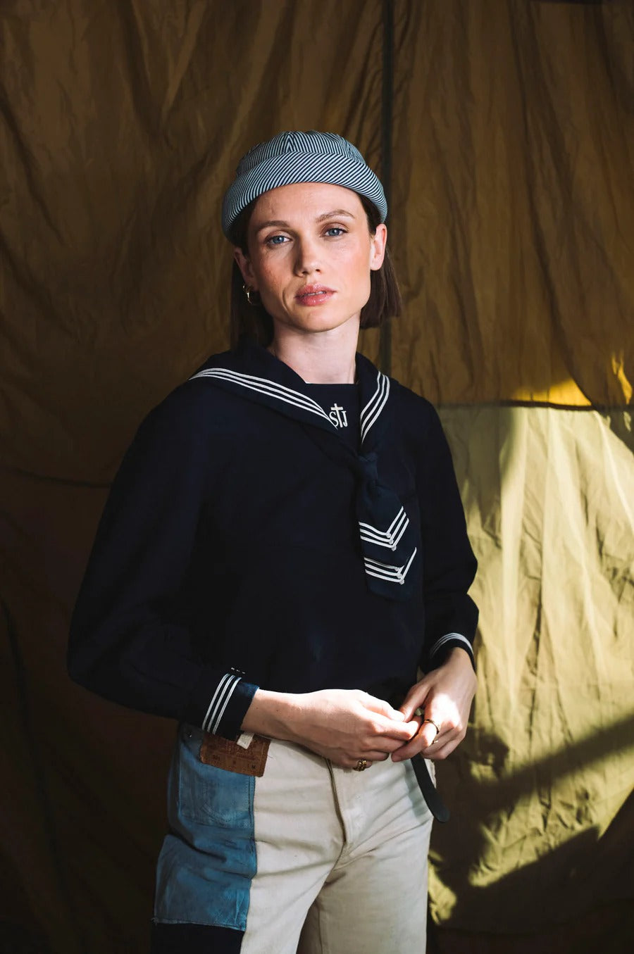 MIKI DOCKER HAT - BLUE STRIPE OSHKOSH