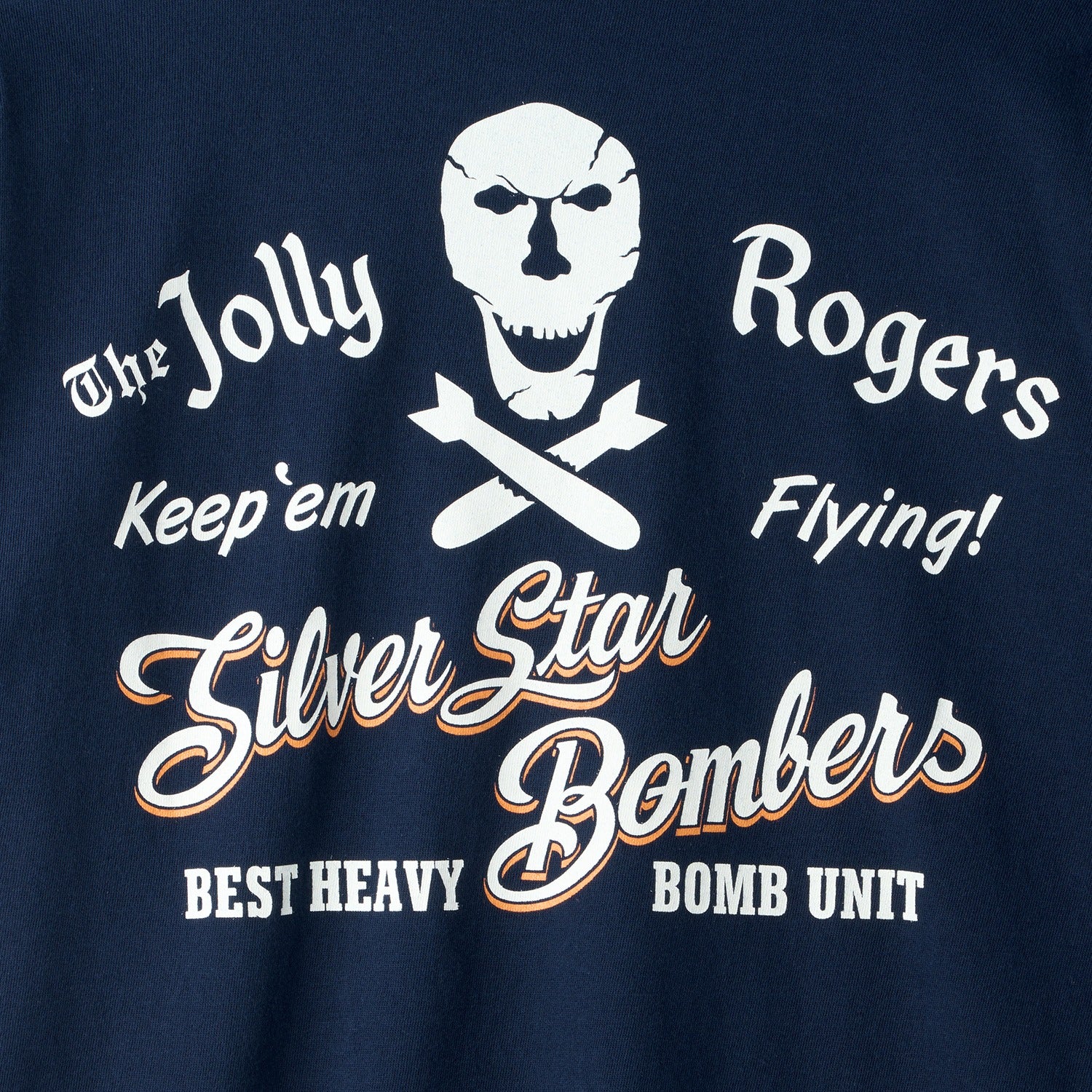 BR79577 GOVERNMENT ISSUE T-SHIRT 90th BOMB GROUP JOLLY ROGERS - NAVY