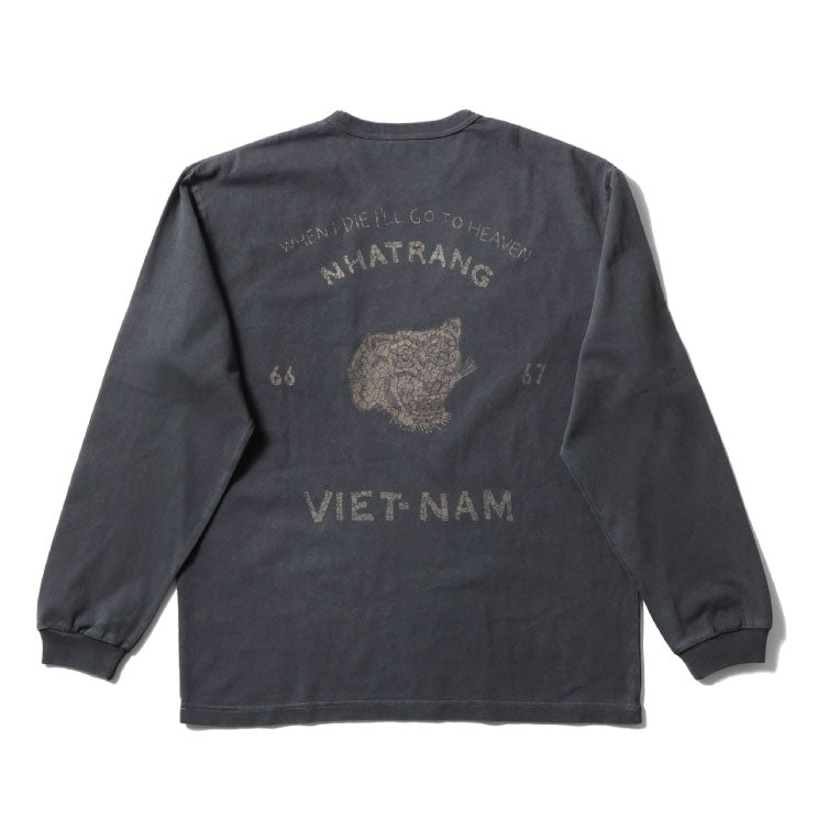 22384 PIGMENT US COTTON PRINT TEE (VIETNAM) - BLACK