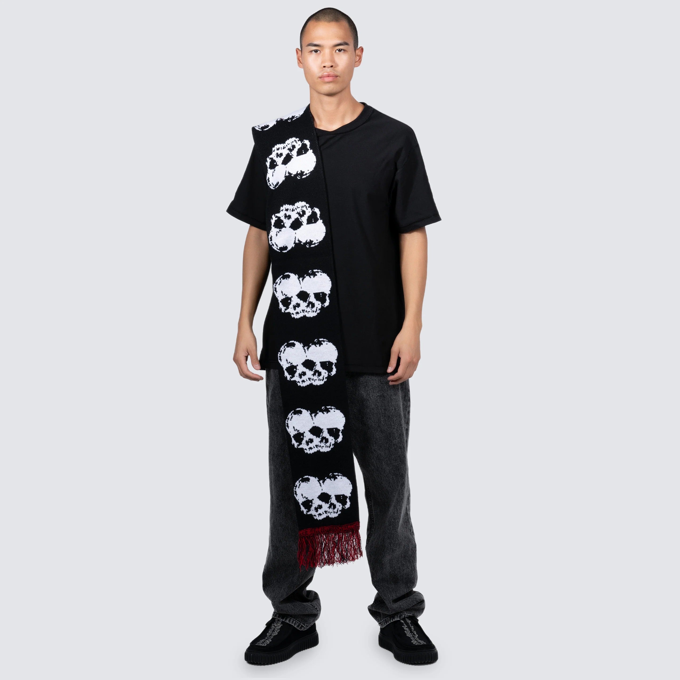 SKULL SCARF - BLACK