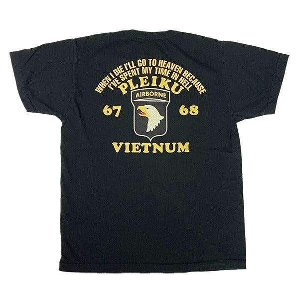 BR79623 T-SHIRT "PLEIKU VIETNUM" - BLACK
