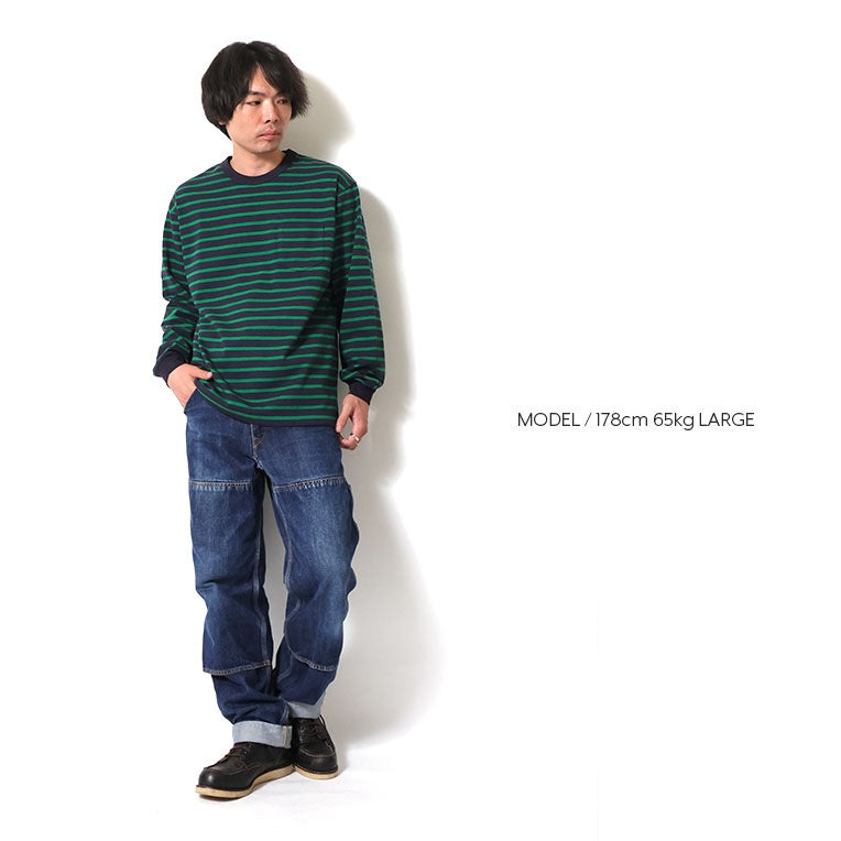 22379 BORDER L/S TEE - GREEN