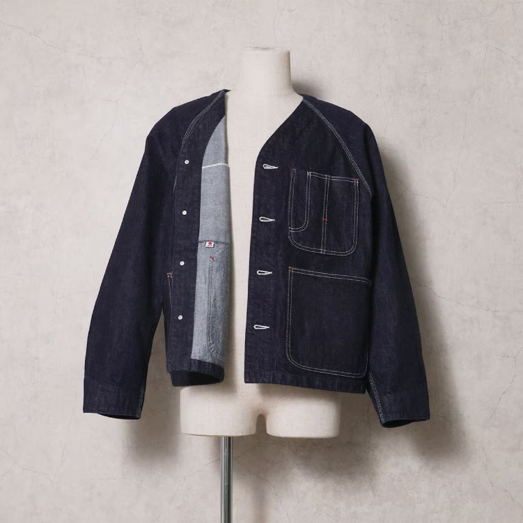 51609 SELVEDGE DENIM ENGNEER JACKET - INDIGO ONE WASH