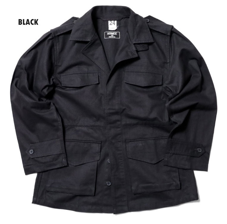 51073 FRENCH ARMY M-47 JACKET - BLACK