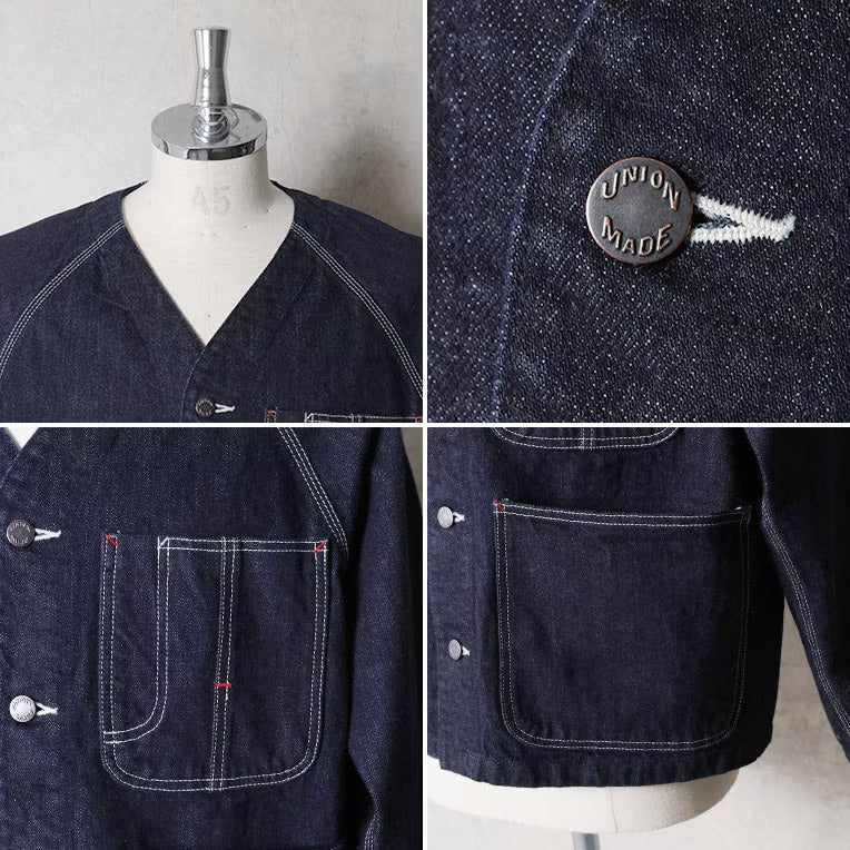 51609 SELVEDGE DENIM ENGNEER JACKET - INDIGO ONE WASH