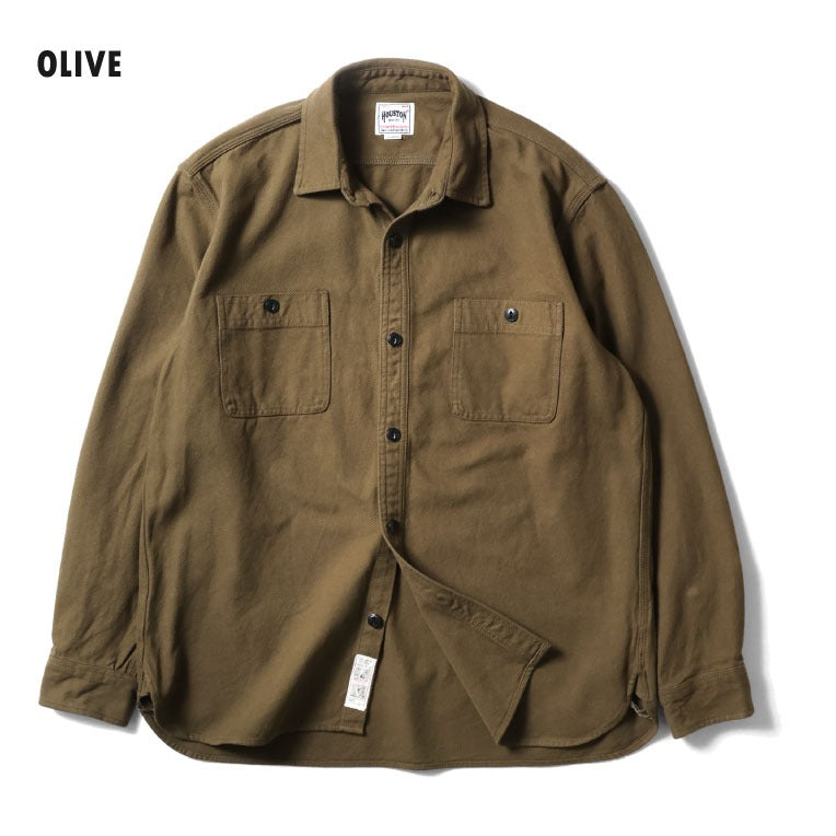 41254 SOLID VIYELLA SHIRT - OLIVE