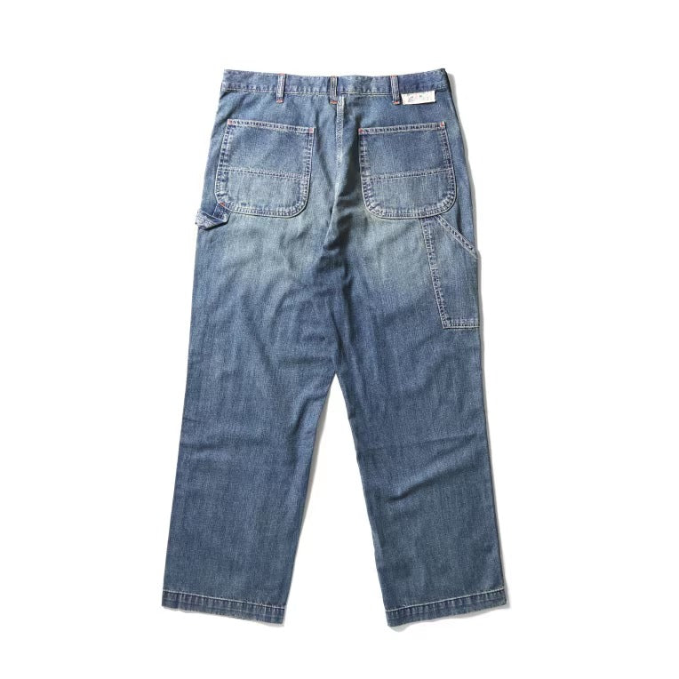 10175 US COTTON DENIM PAINTER PANTS - INDIGO VINTAGE WASH