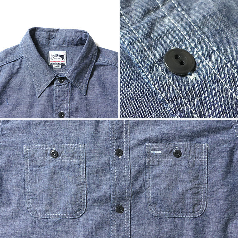41257 SELEVEDGE CHAMBRAY SHIRT - INDIGO