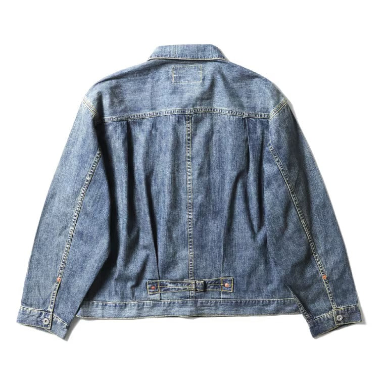 51498 US COTTON DENIM SHIRT JACKET - INDIGO VINTAGE WASH