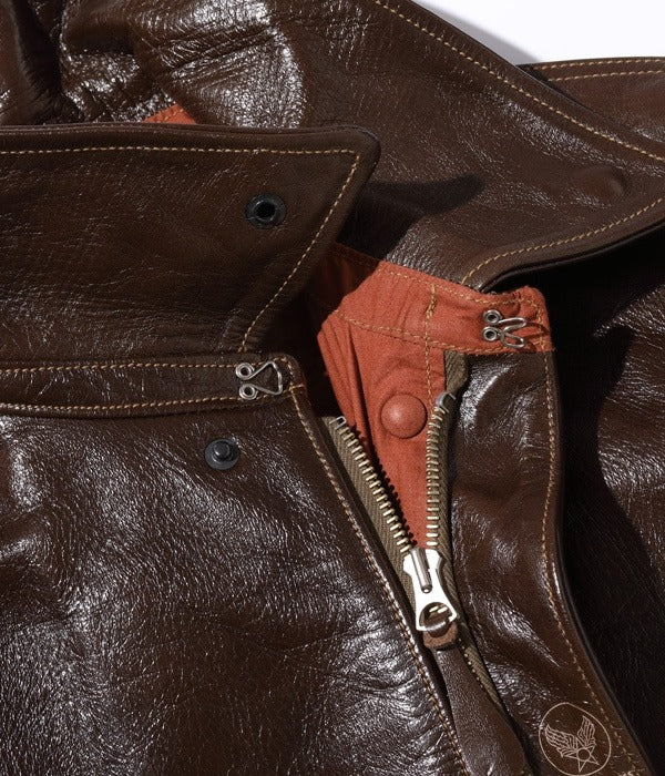 BR80593 Type A-2 “CONTRACT No. W535 AC-23380 ROUGH WEAR CLOTHING CO.” - SEAL BROWN