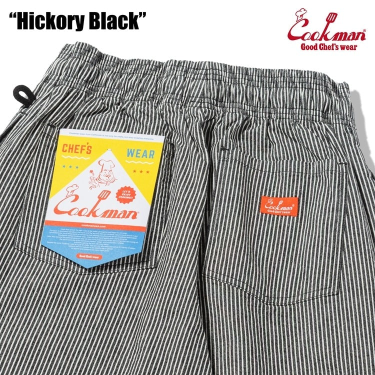CHEF PANTS HICKORY - BLACK