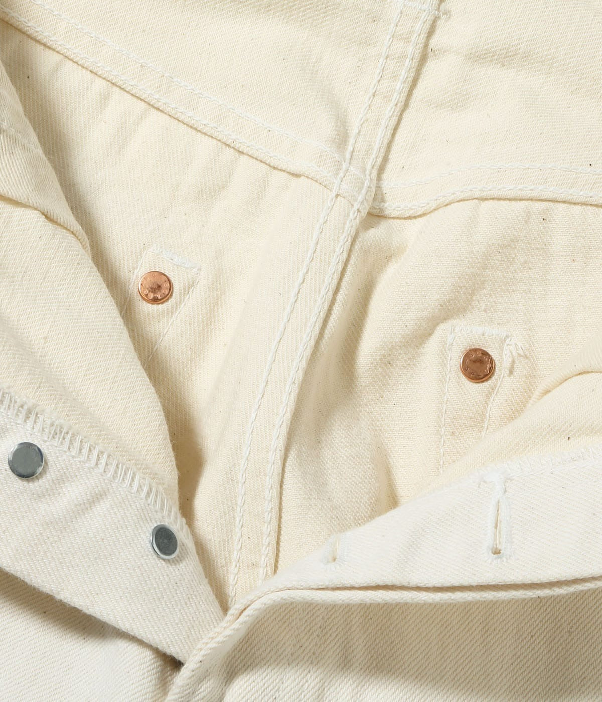 SC42560 13oz. WHITE DENIM “1947 MODEL” (REGULAR STRAIGHT) - WHITE