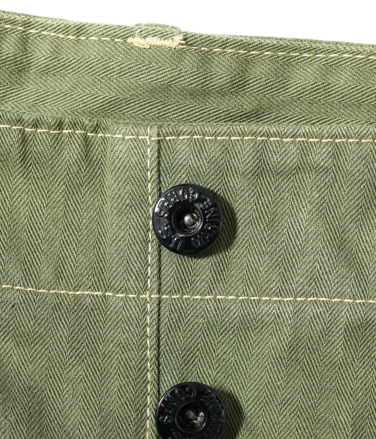BR42534 U.S. MARINE CORPS M-1941 HERRINGBONE PANTS SHORT LENGTH - OLIVE