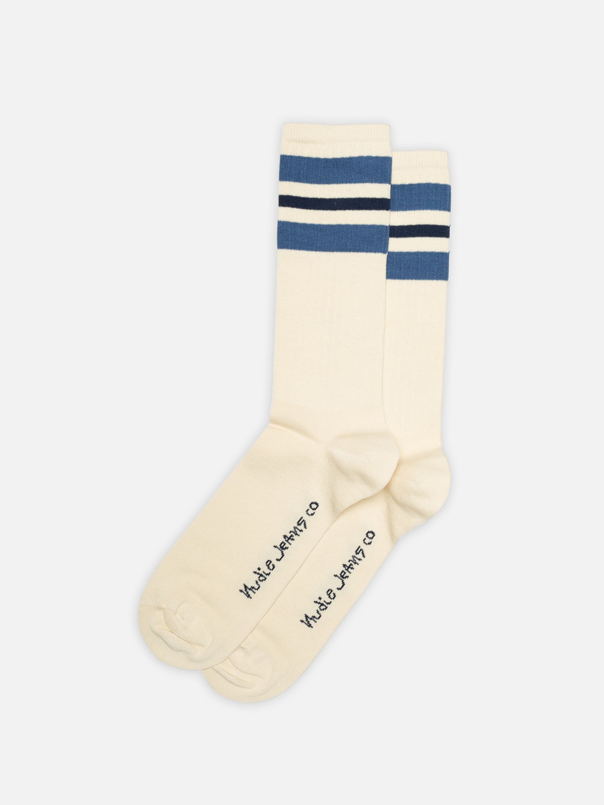 Amundsson Sport Socks - Offwhite/Blue