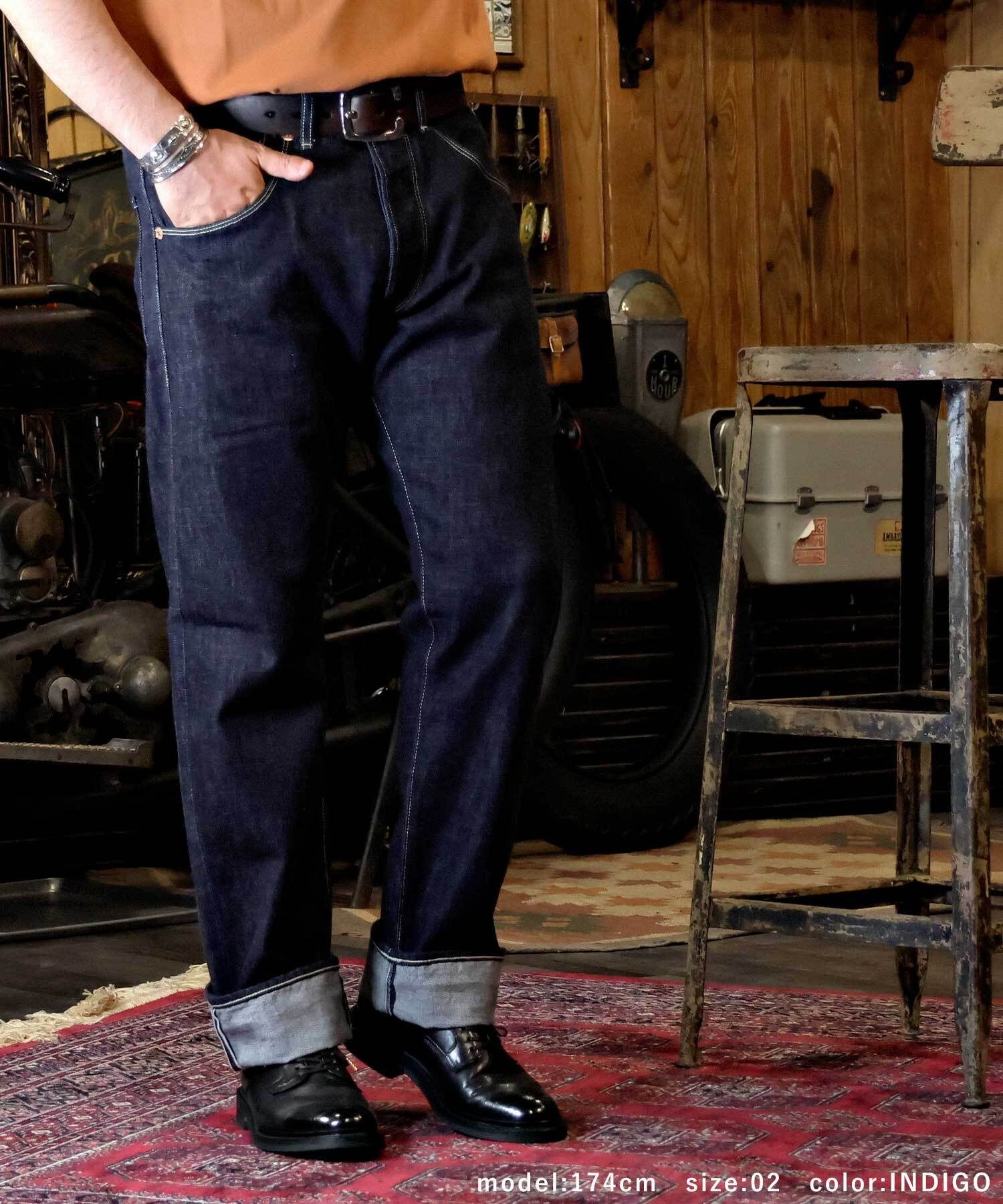 GS2449930 N/KEELMAN PANTS(O/WASH) - INDIGO