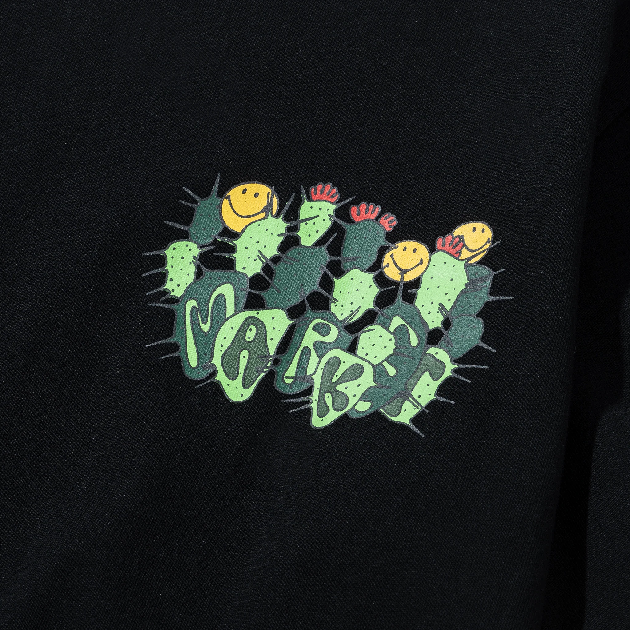 SMILEY CACTUS T-SHIRT - BLACK
