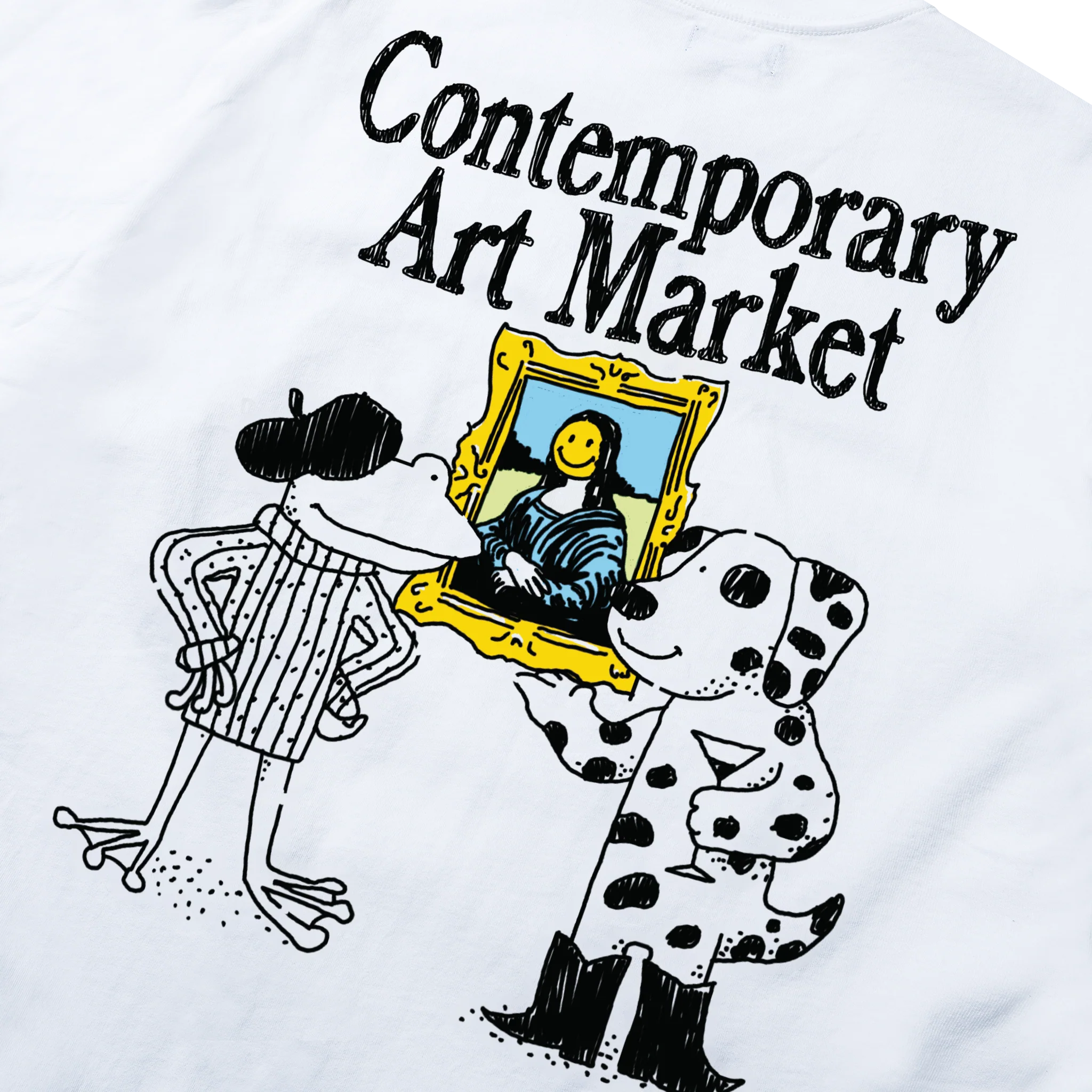 SMILEY MUSEUM UV T-SHIRT - WHITE