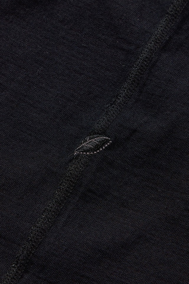 SS-5396-IDBK Ribbed Cuff Pocket T-shirt - INDIGO BLACK