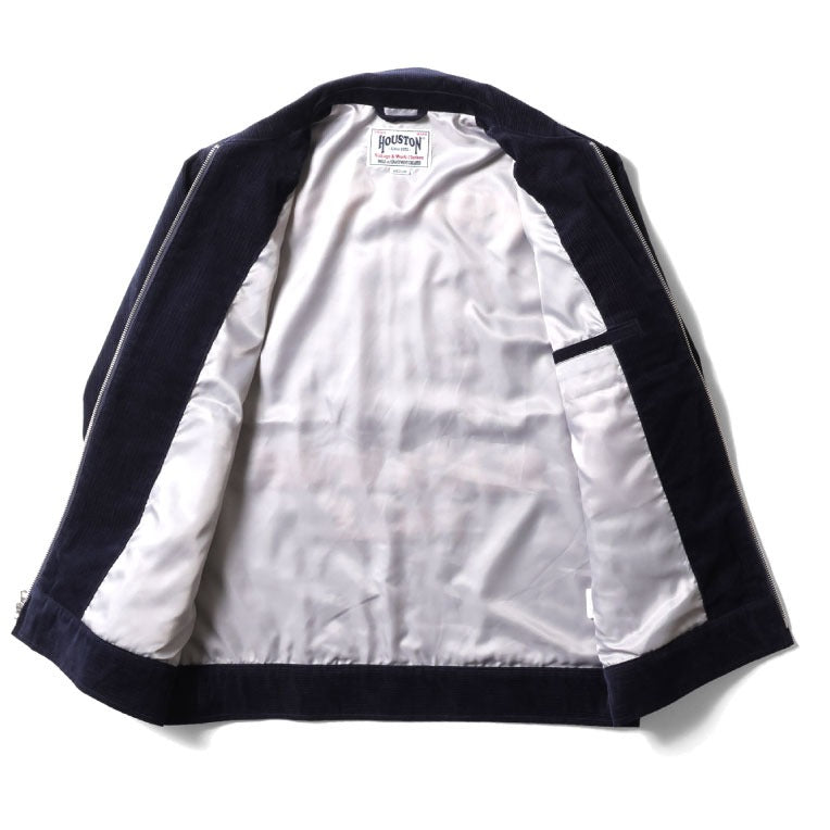 51448 CORDUROY EMBROIDERY JACKET (FFA) - NAVY