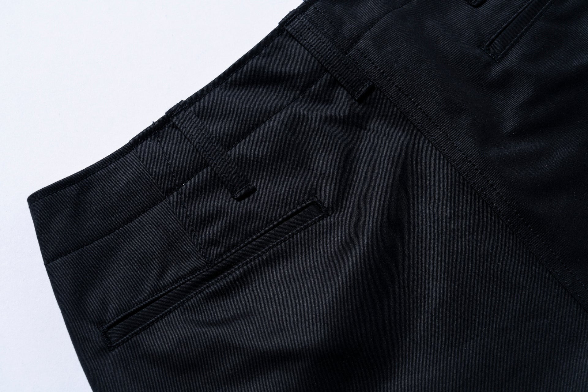 MP19010 BLUE SEAL CHINO TROUSERS - BLACK