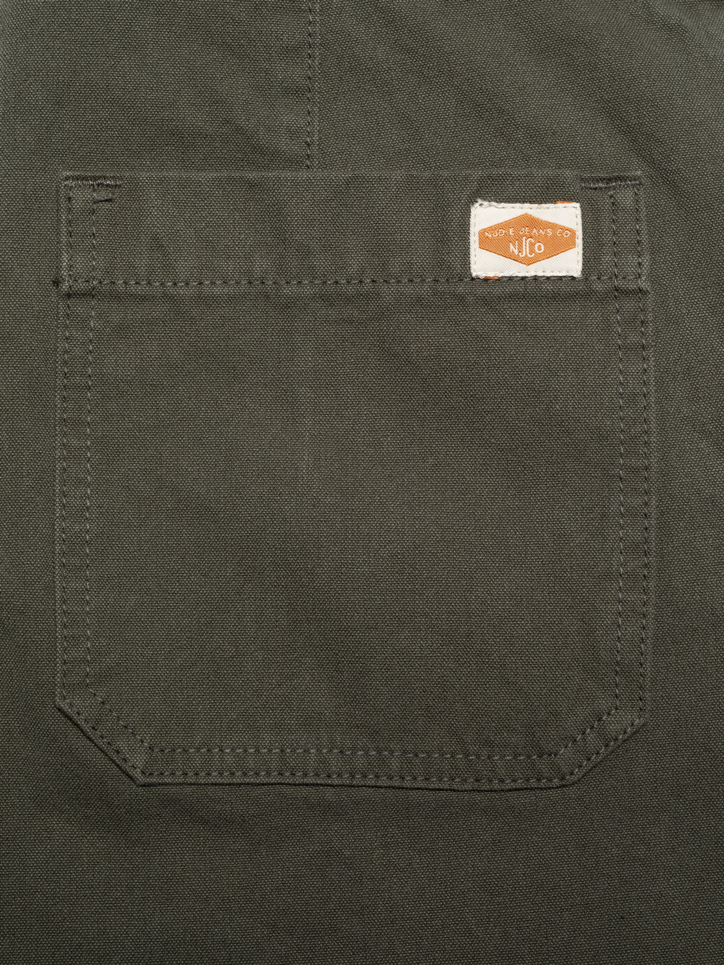 Klara Duck Canvas Dungarees - Green