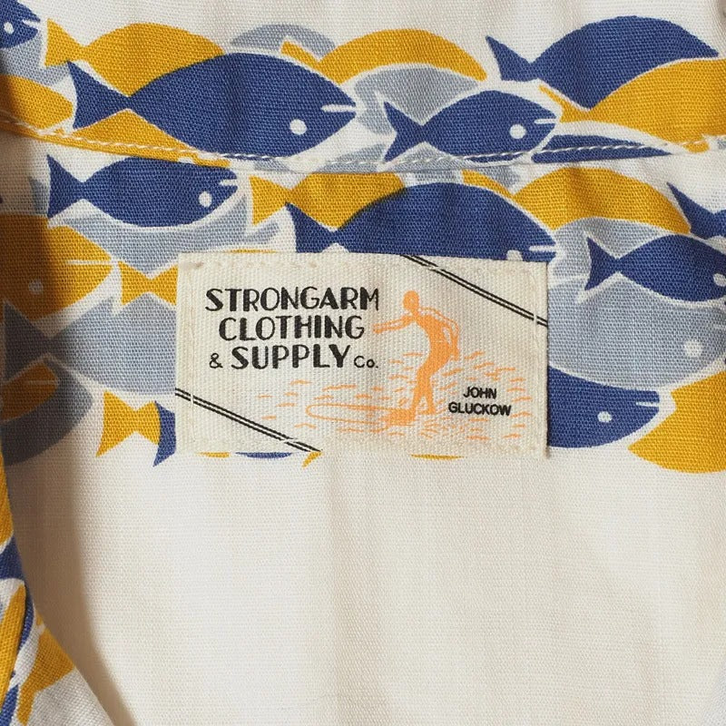 JG-18 SCHOOL OF FISH SHIRT - BLUE