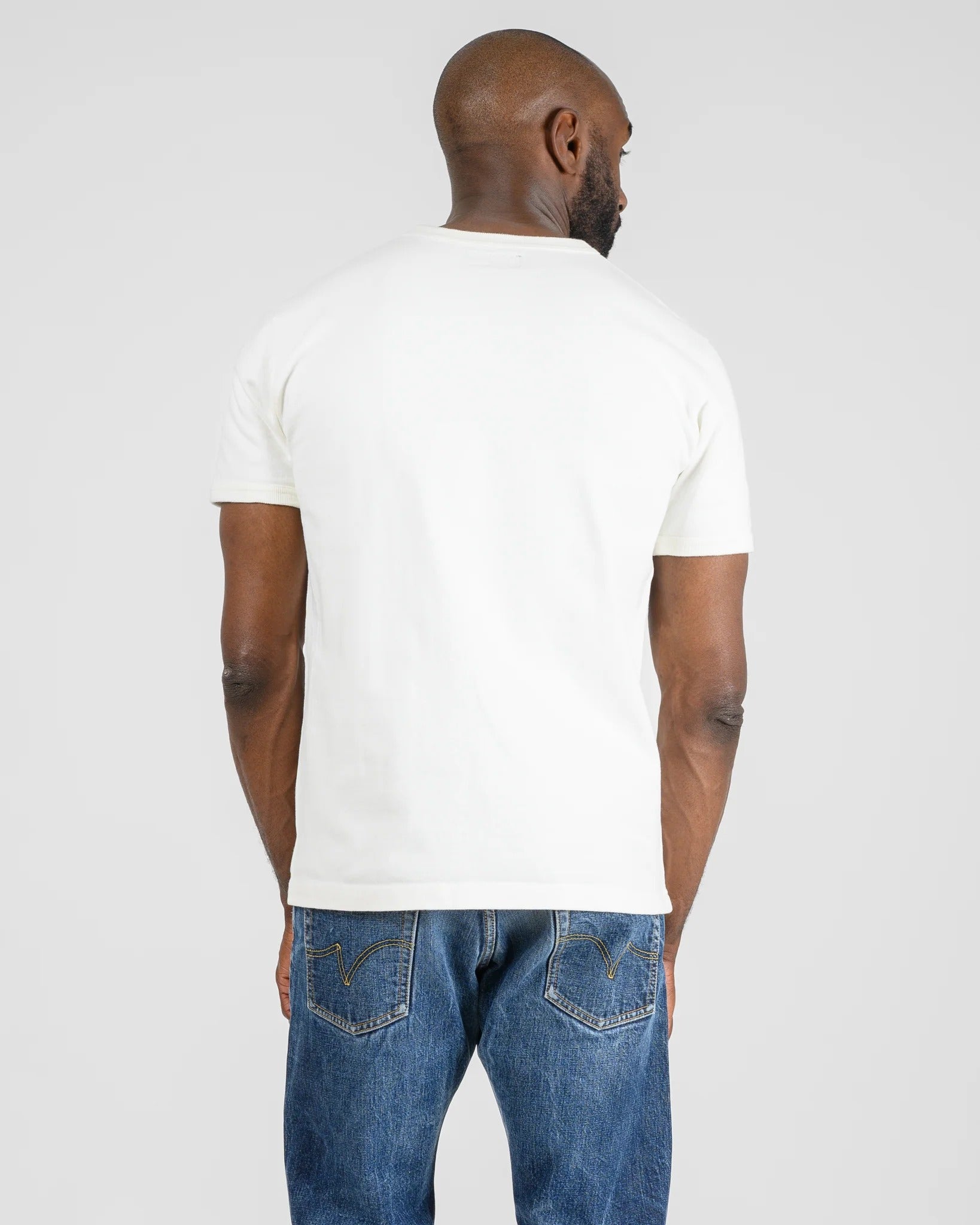 IHT-1600 11oz Cotton Knit Crew Neck T-Shirt - WHITE