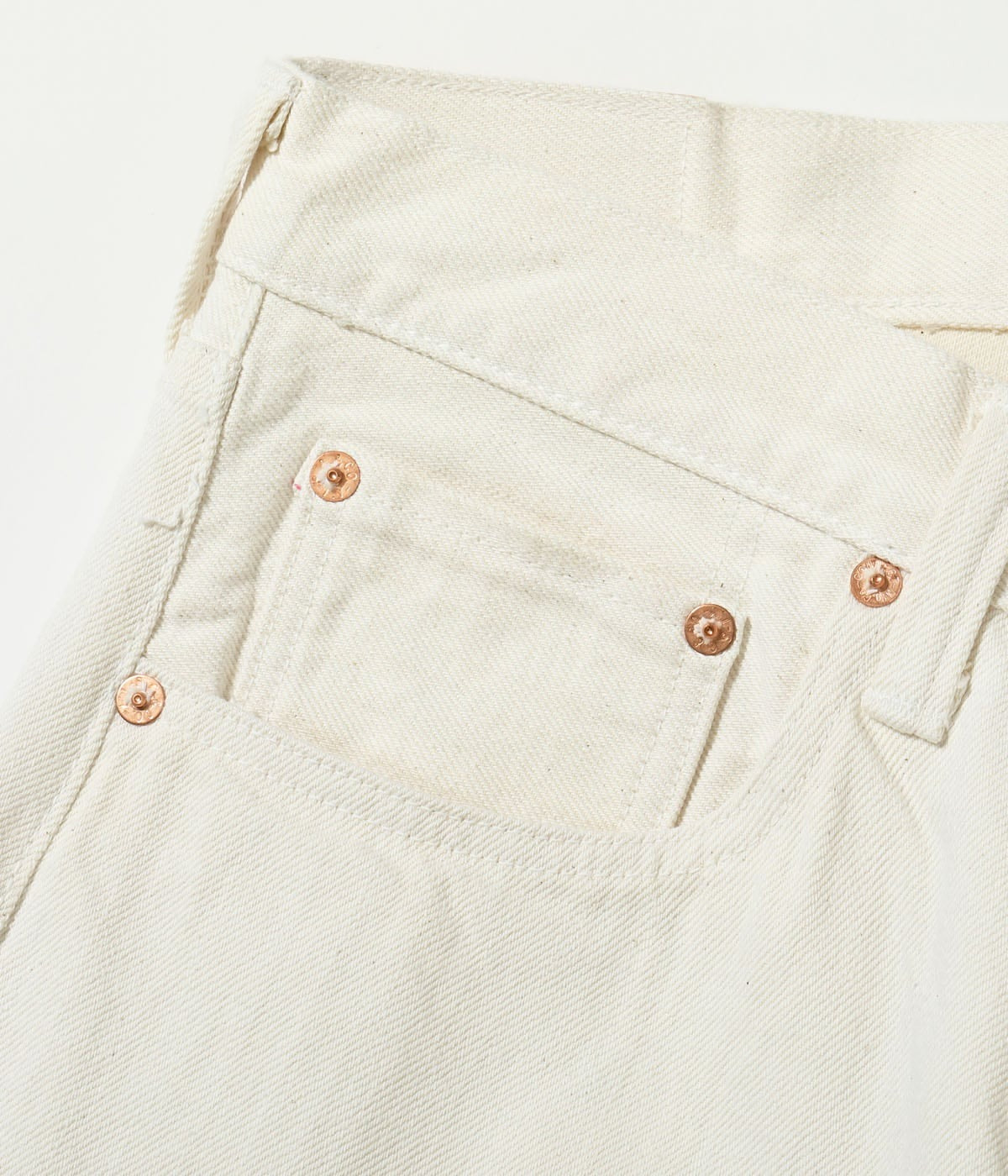 SC42560 13oz. WHITE DENIM “1947 MODEL” (REGULAR STRAIGHT) - WHITE