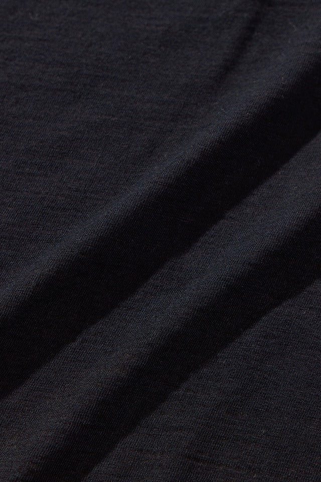 SS-5396-IDBK Ribbed Cuff Pocket T-shirt - INDIGO BLACK