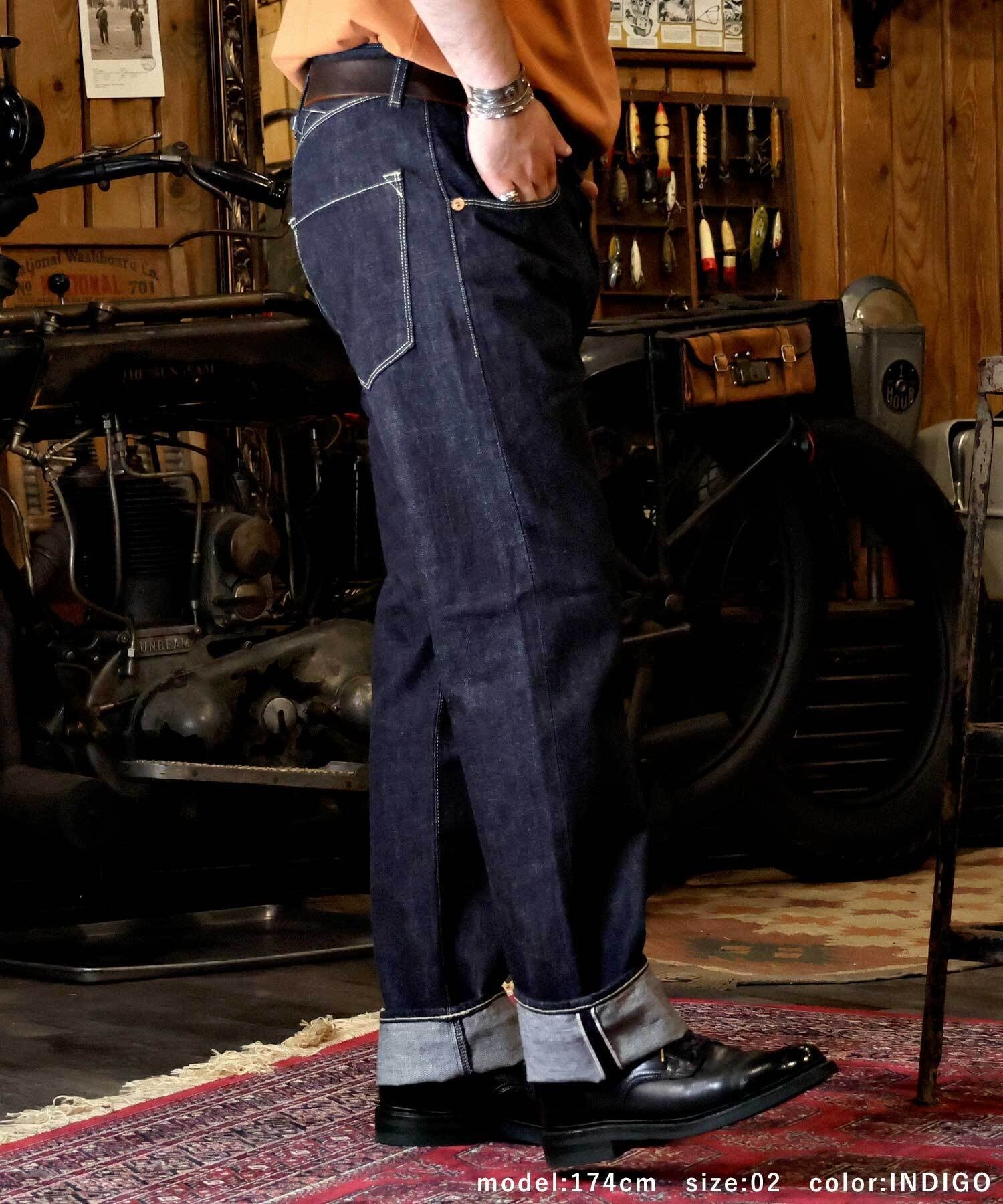 GS2449930 N/KEELMAN PANTS(O/WASH) - INDIGO