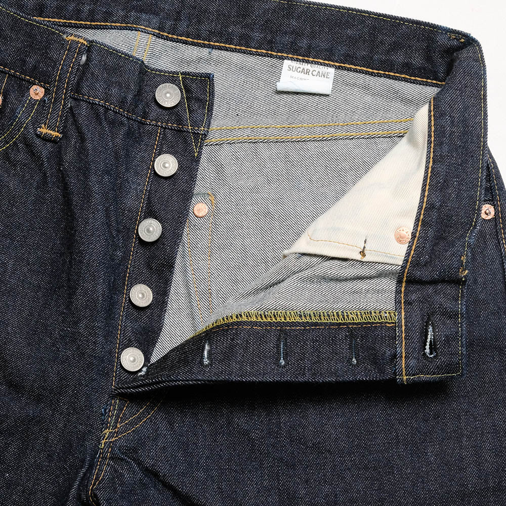 SC42021A SUGAR CANE  14.25OZ.2021 MODEL (SLIM FIT) ONE WASH - INDIGO