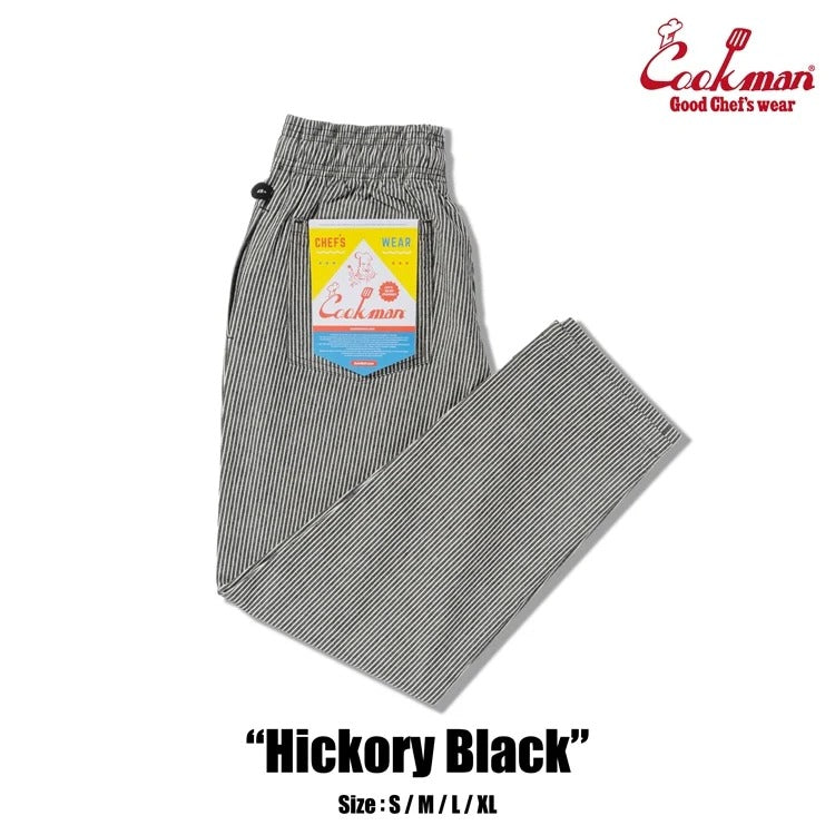 CHEF PANTS HICKORY - BLACK