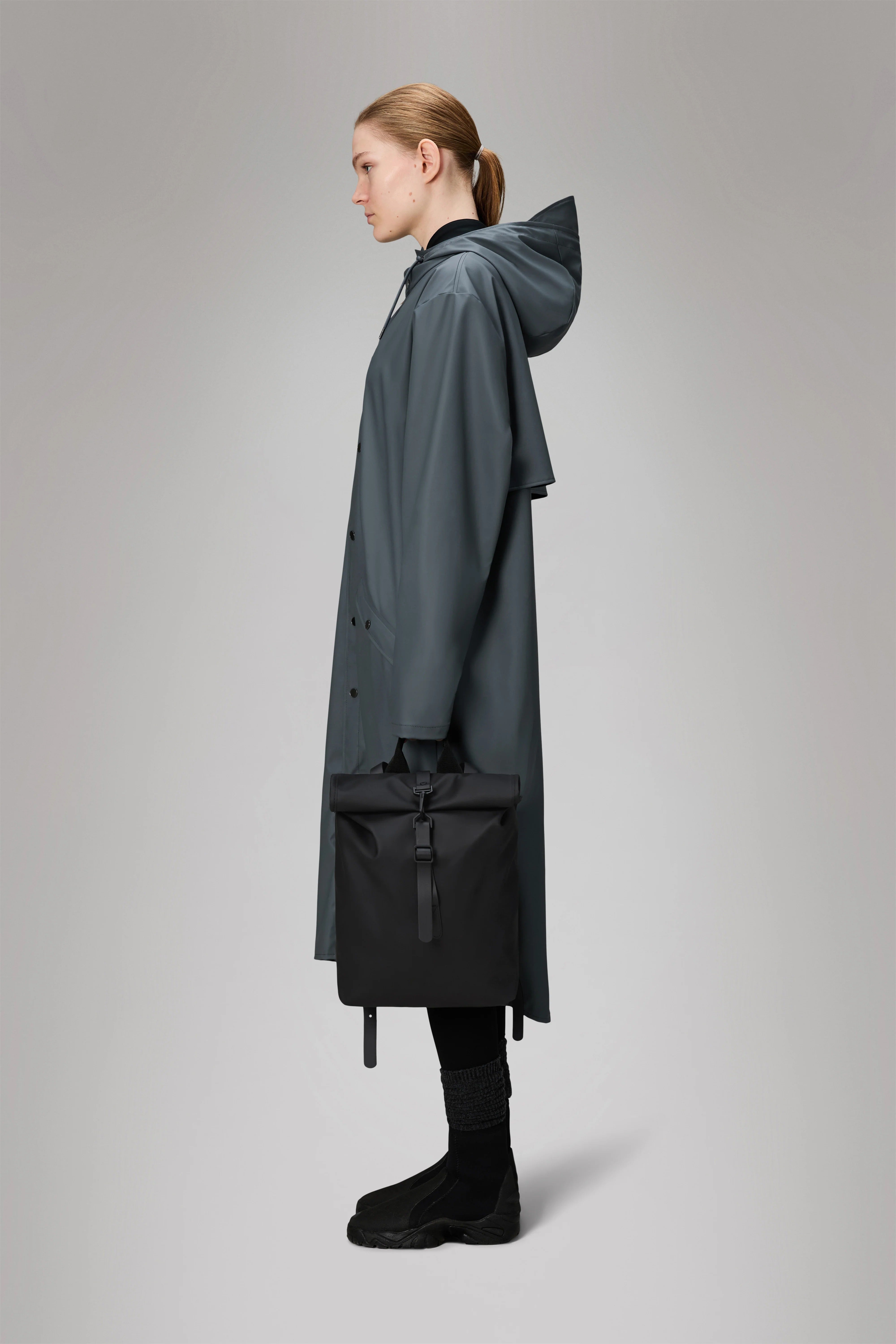 Rolltop Rucksack Mini - BLACK