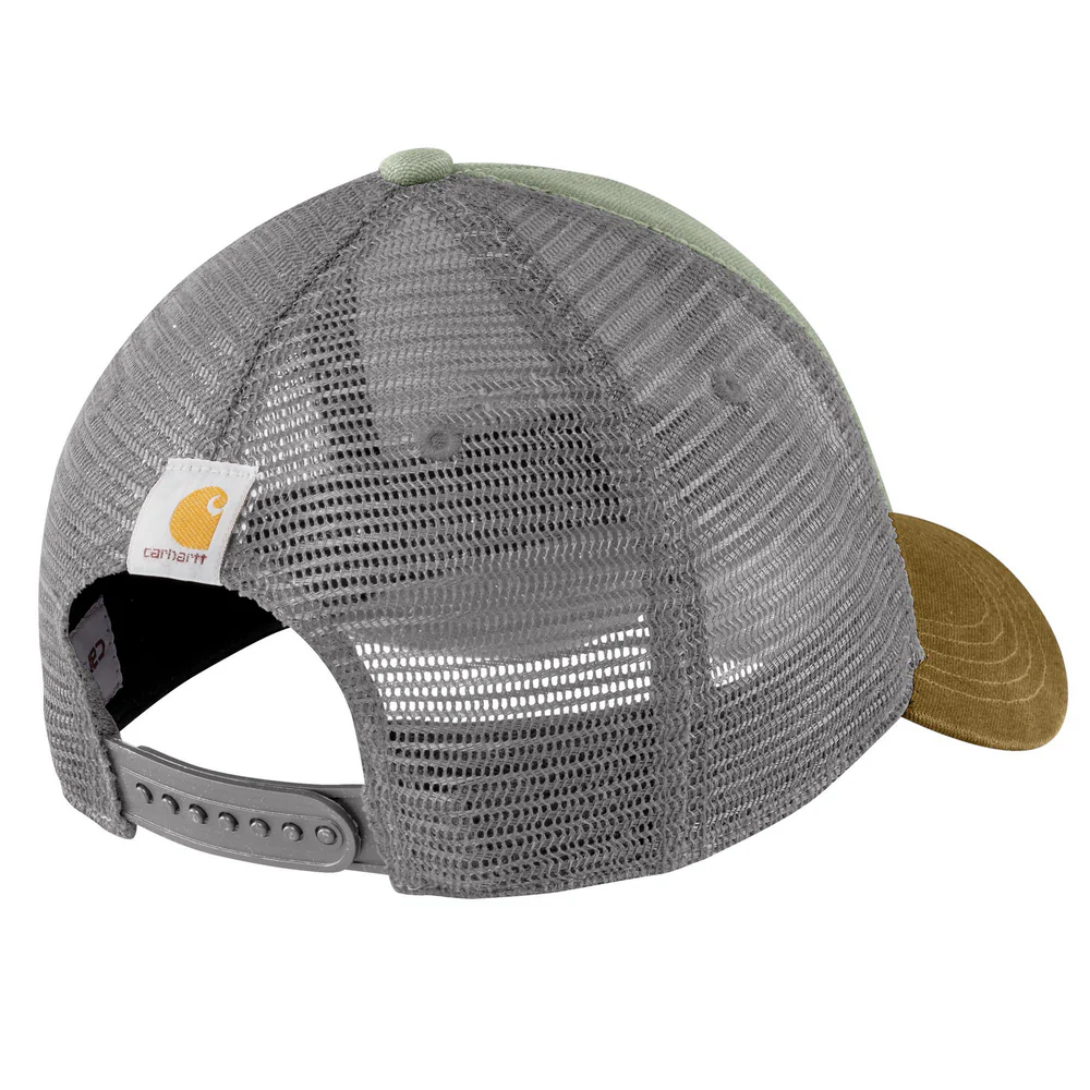 CANVAS MESH-BACK LOGO GRAPHIC CAP - SAGE 