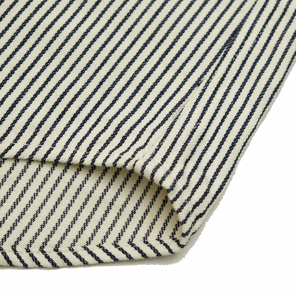 SC37944 HICKORY STRIPE S/S WORK SHIRT - OFF WHITE