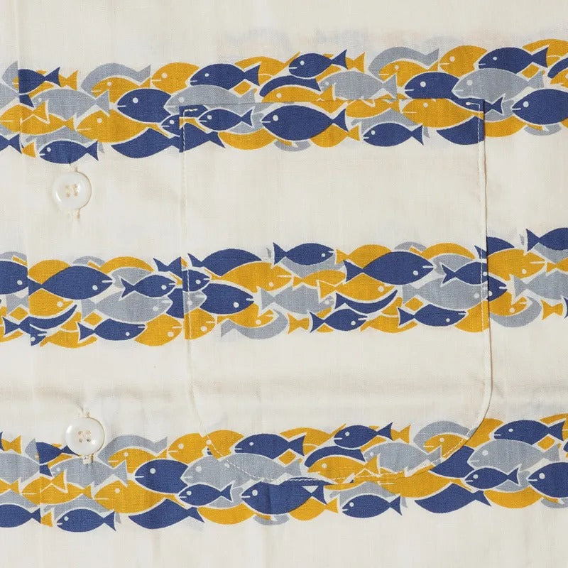 JG-18 SCHOOL OF FISH SHIRT - BLUE