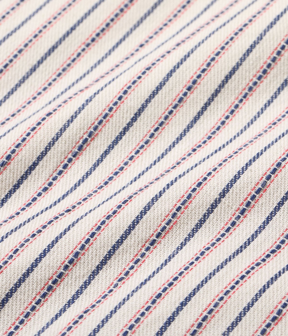 SC39306 DOBBY STRIPE WORK SHIRT (SHORT SLEEVE) - OFF WHITE