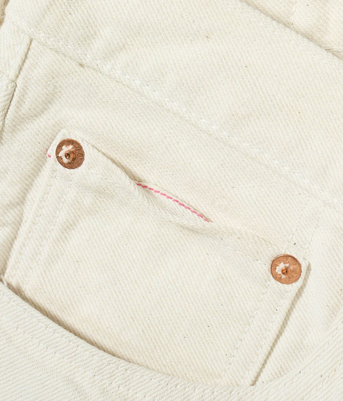 SC42560 13oz. WHITE DENIM “1947 MODEL” (REGULAR STRAIGHT) - WHITE
