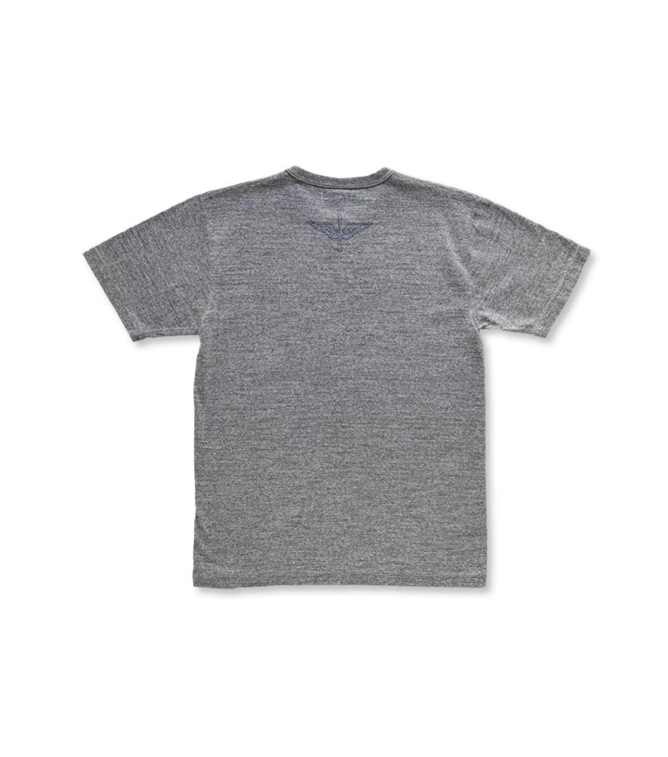 BR79559 SLUB YARN T-SHIRT U.S. ARMY AIR FORCES - H.GRAY